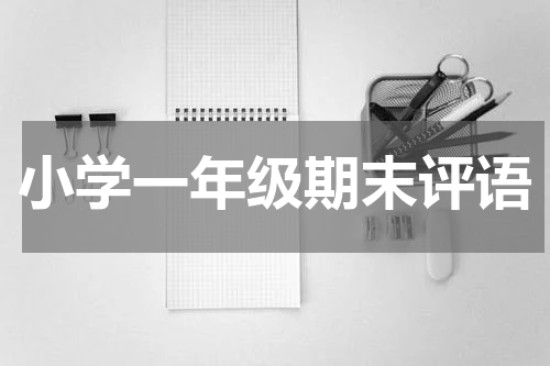 小学一年级期末评语