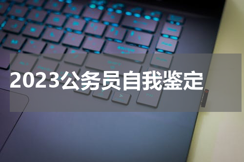 2023公务员自我鉴定