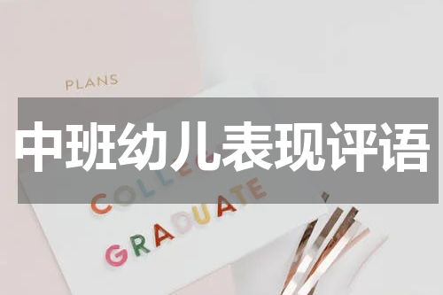 中班幼儿表现评语