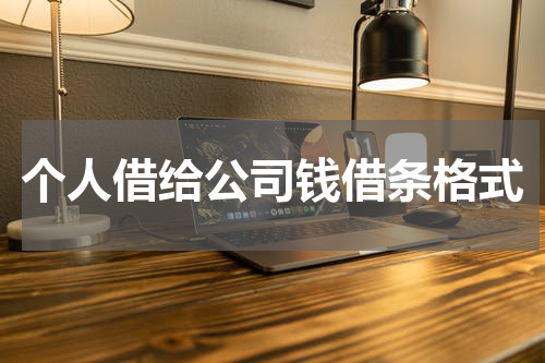 个人借给公司钱借条格式