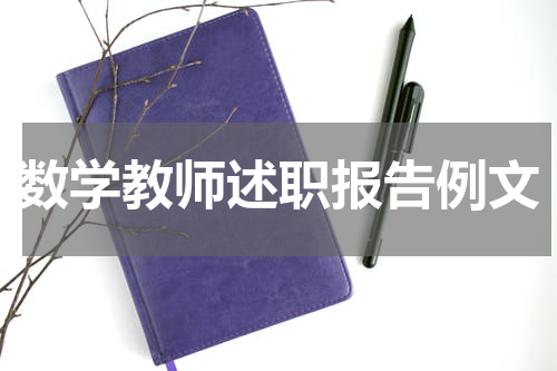 数学教师述职报告例文
