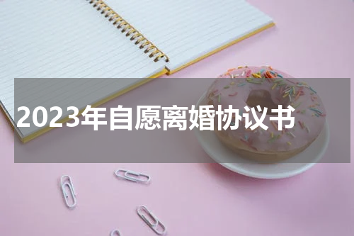 2023年自愿离婚协议书