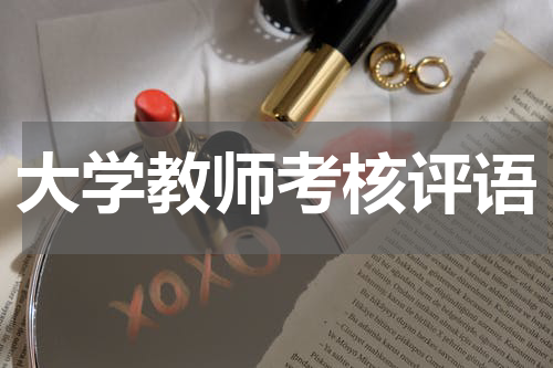 大学教师考核评语