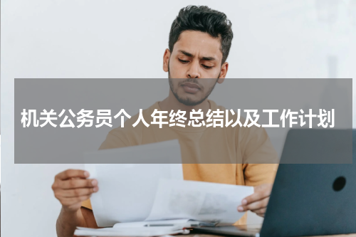 机关公务员个人年终总结以及工作计划