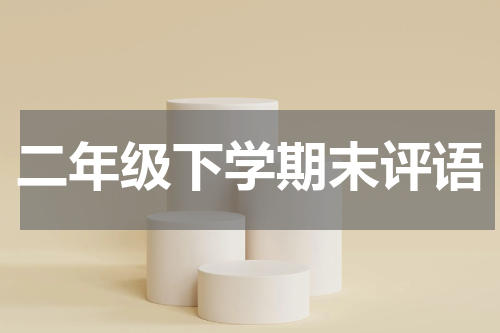 二年级下学期末评语
