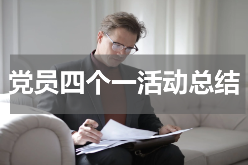 党员四个一活动总结