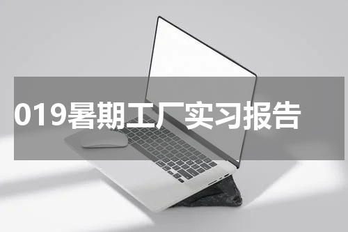 019暑期工厂实习报告