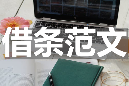 借条范文