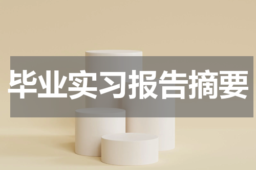 毕业实习报告摘要