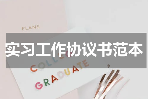 实习工作协议书范本