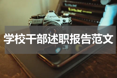学校干部述职报告范文