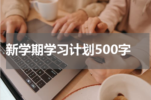 新学期学习计划500字
