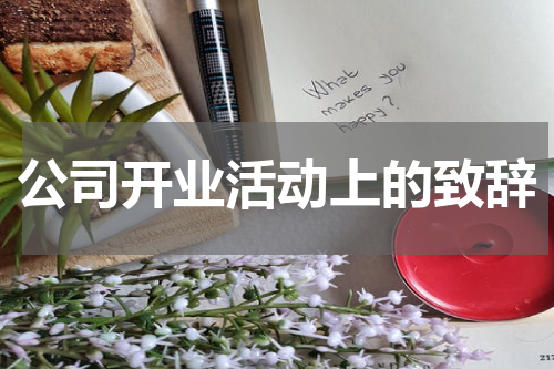 公司开业活动上的致辞