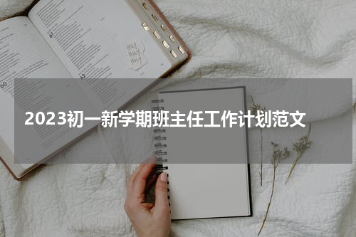 2023初一新学期班主任工作计划范文