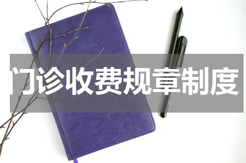 门诊收费规章制度