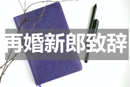 再婚新郎致辞