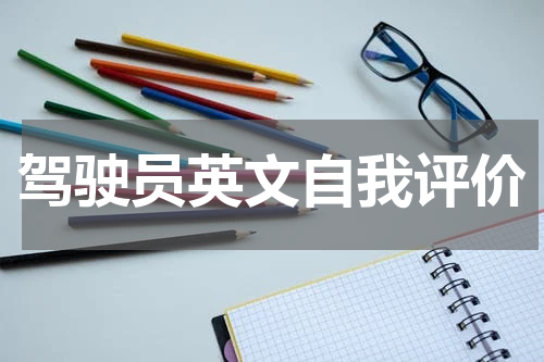 驾驶员英文自我评价