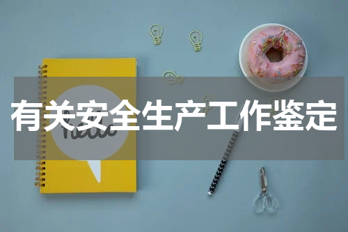 有关安全生产工作鉴定