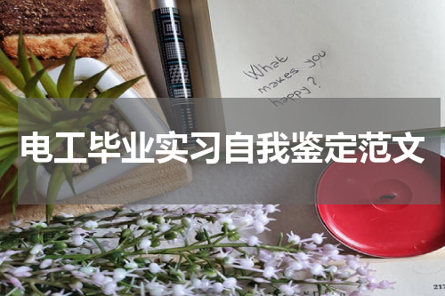 电工毕业实习自我鉴定范文
