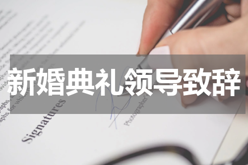 新婚典礼领导致辞