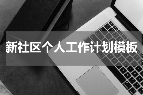 新社区个人工作计划模板