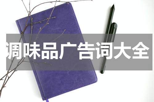 调味品广告词大全