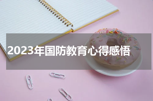 2023年国防教育心得感悟