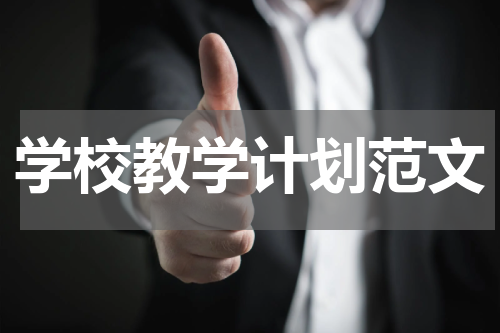 学校教学计划范文