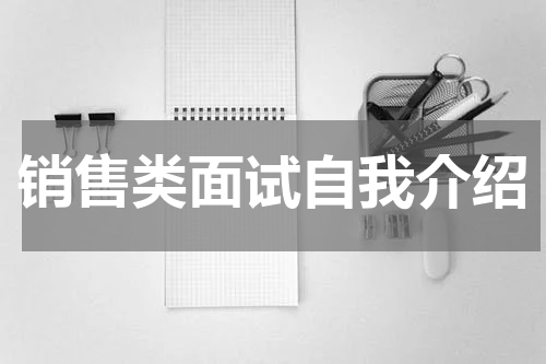 销售类面试自我介绍