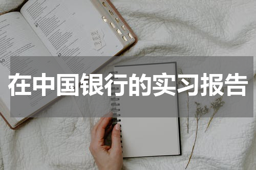 在中国银行的实习报告