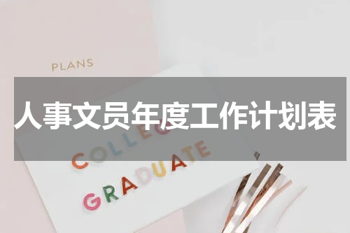 人事文员年度工作计划表