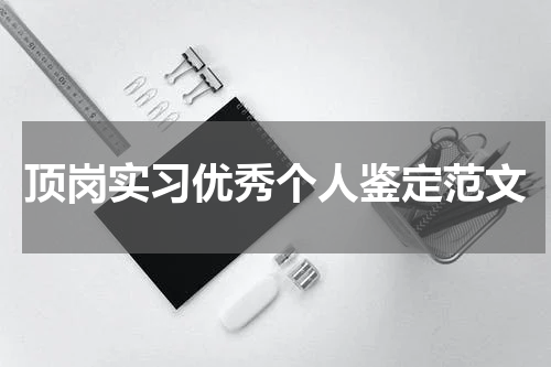 顶岗实习优秀个人鉴定范文