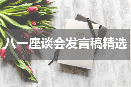 八一座谈会发言稿精选