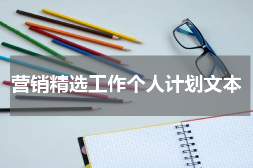 营销精选工作个人计划文本