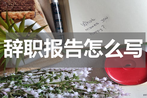 辞职报告怎么写