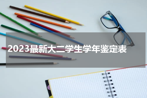2023最新大二学生学年鉴定表