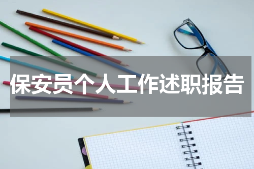保安员个人工作述职报告