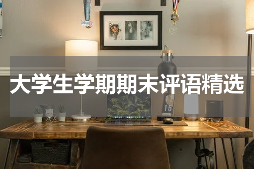 大学生学期期末评语精选