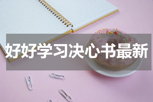 好好学习决心书最新