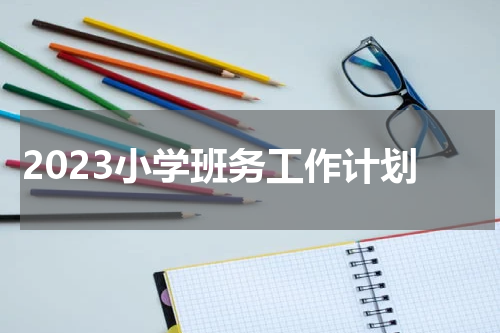 2023小学班务工作计划