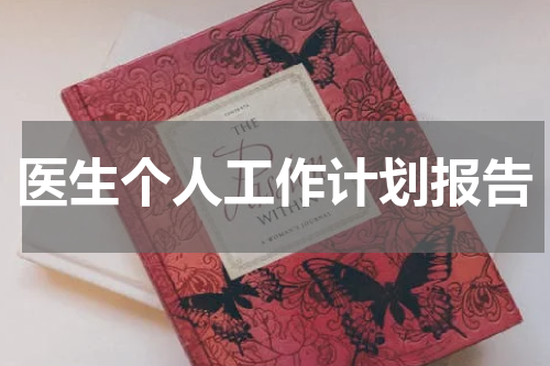 医生个人工作计划报告