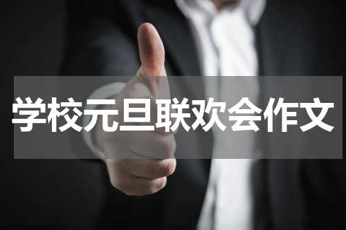 学校元旦联欢会作文