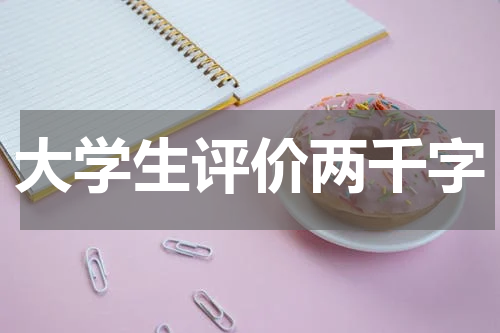 大学生评价两千字