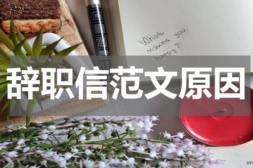 辞职信范文原因