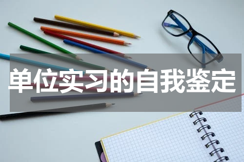 单位实习的自我鉴定