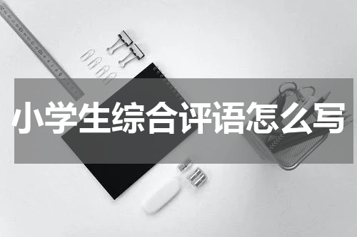 小学生综合评语怎么写