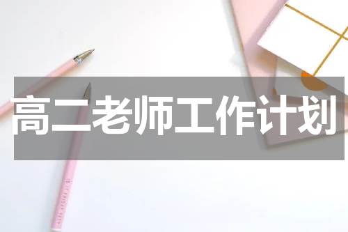 高二老师工作计划
