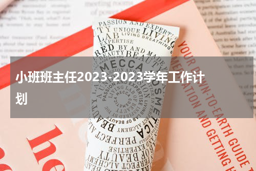 小班班主任2023-2023学年工作计划
