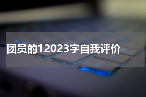 团员的12023字自我评价