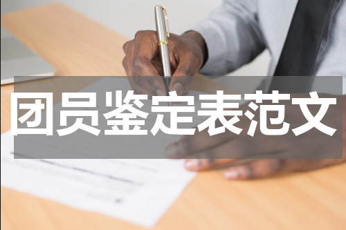 团员鉴定表范文